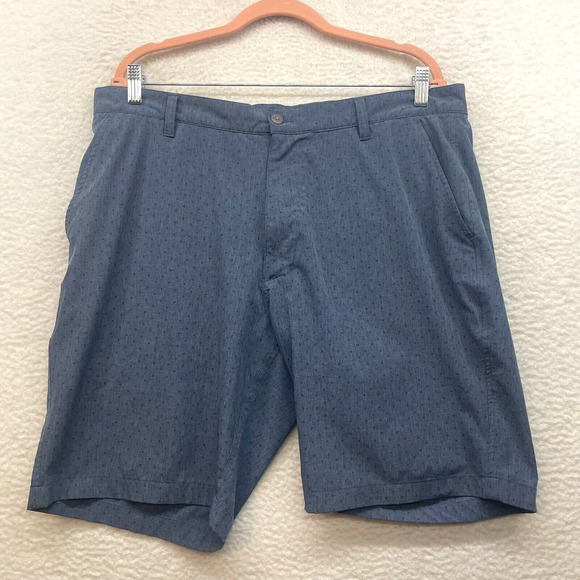 FootJoy Other - FootJoy Shorts Mens 38 Blue Dotted Golf Preppy Chino Performance FJ Flat Front